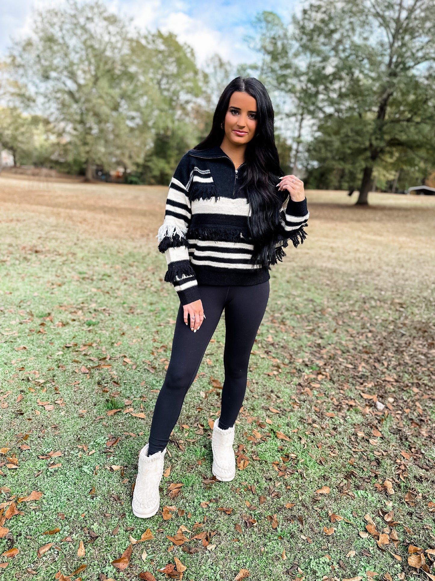 More To Say Sweater - black