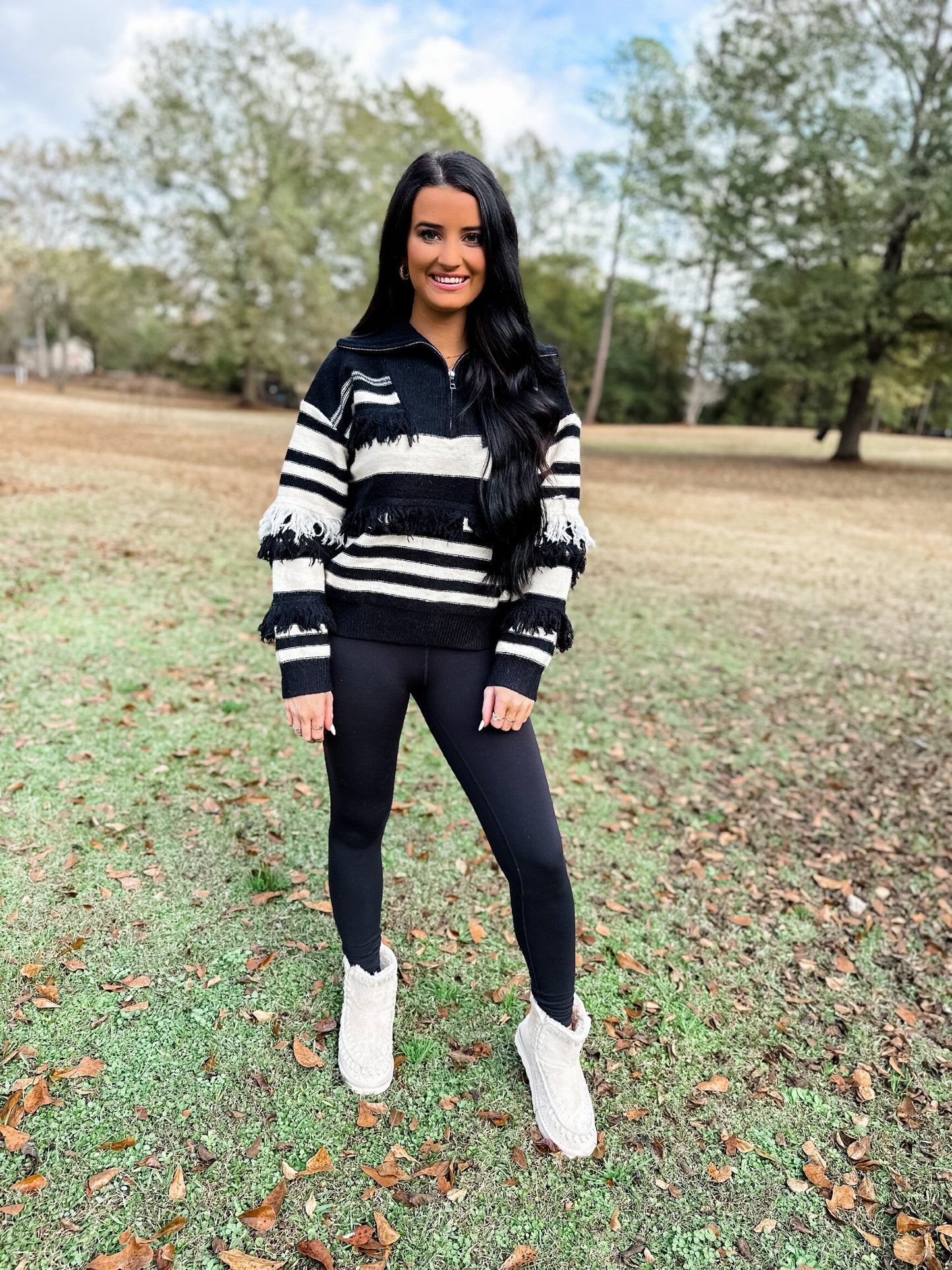 More To Say Sweater - black
