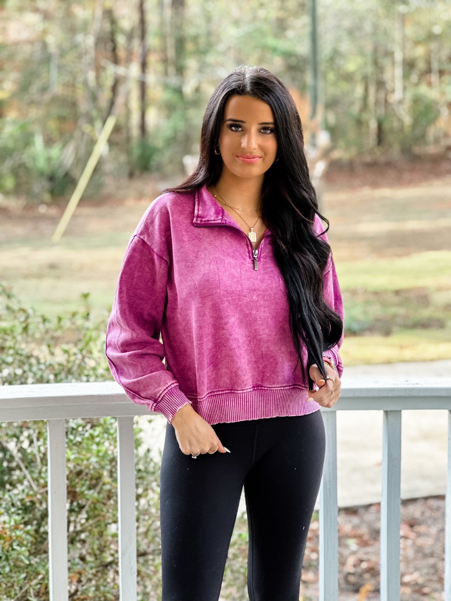 All I Want Pullover - plum