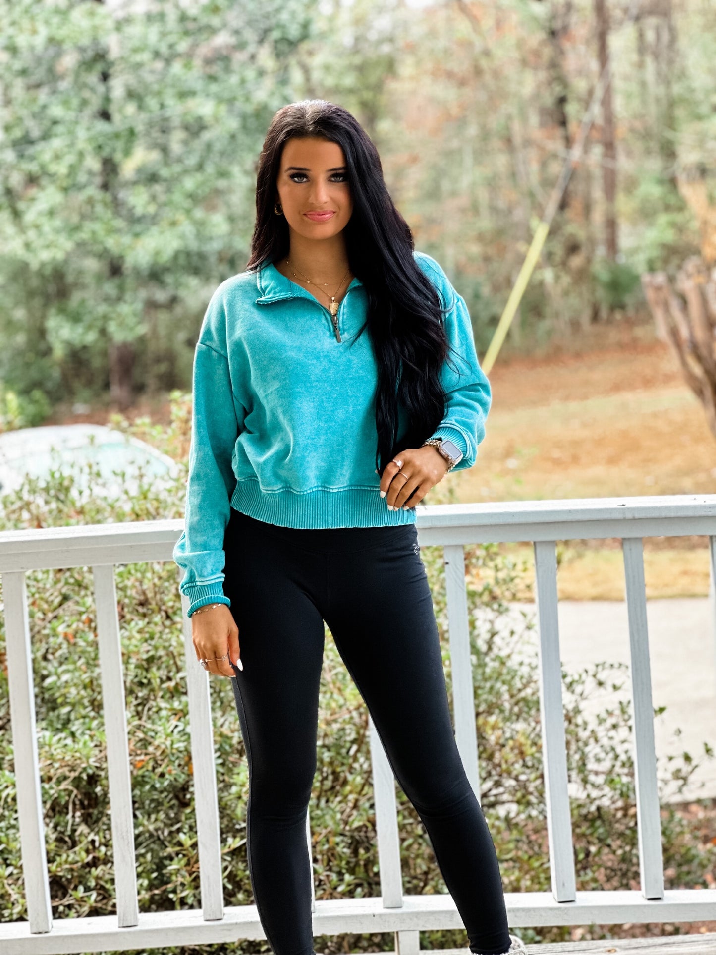 All I Want Pullover - teal