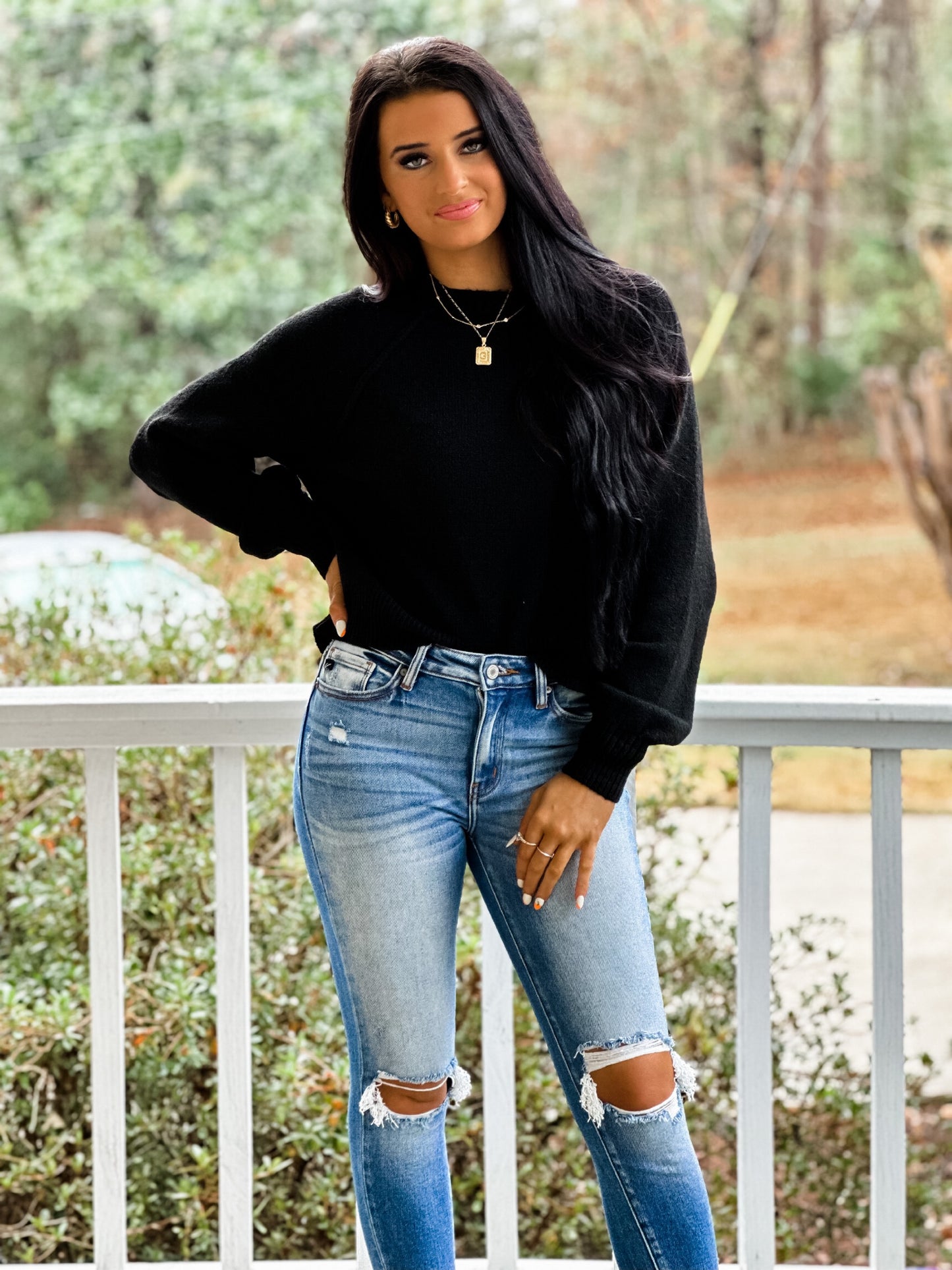 Top Notch Sweater - black