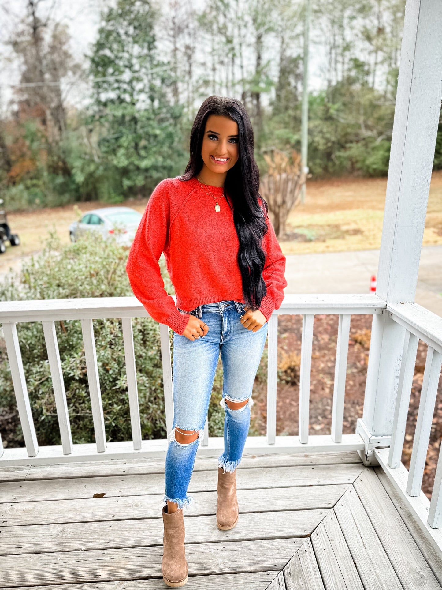 Top Notch Sweater - orange