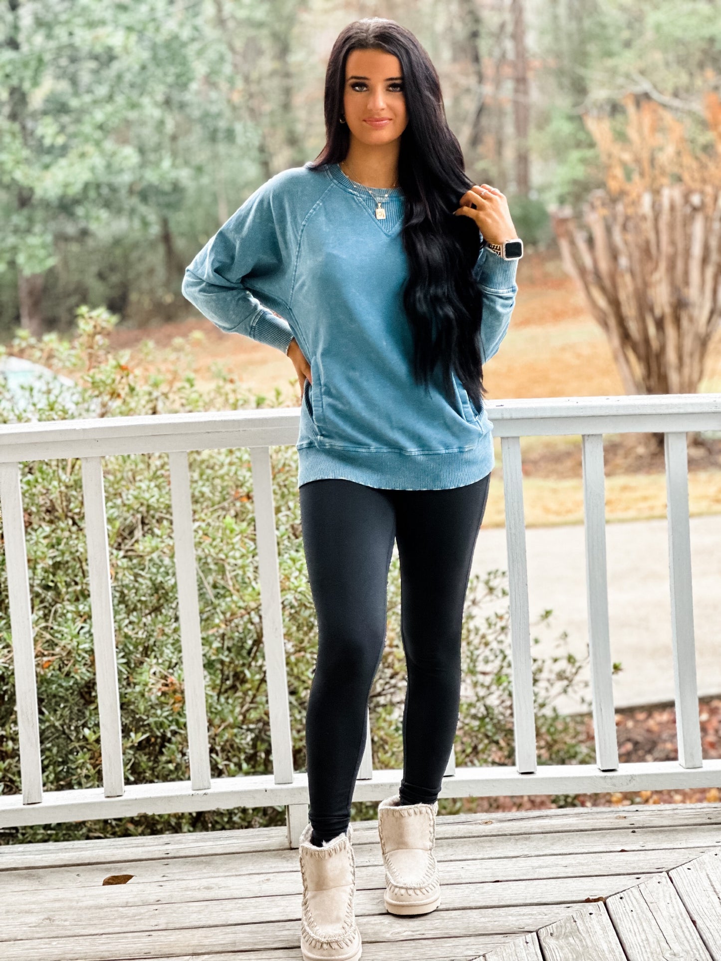 How You Do It Sweatshirt - Teal
