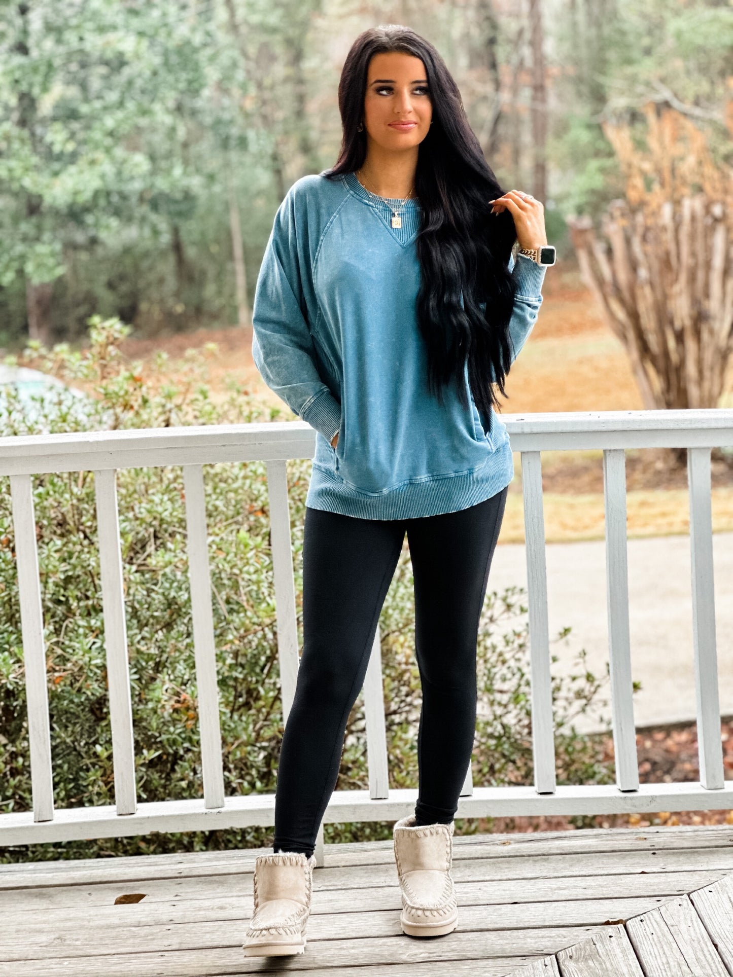 How You Do It Sweatshirt - Teal