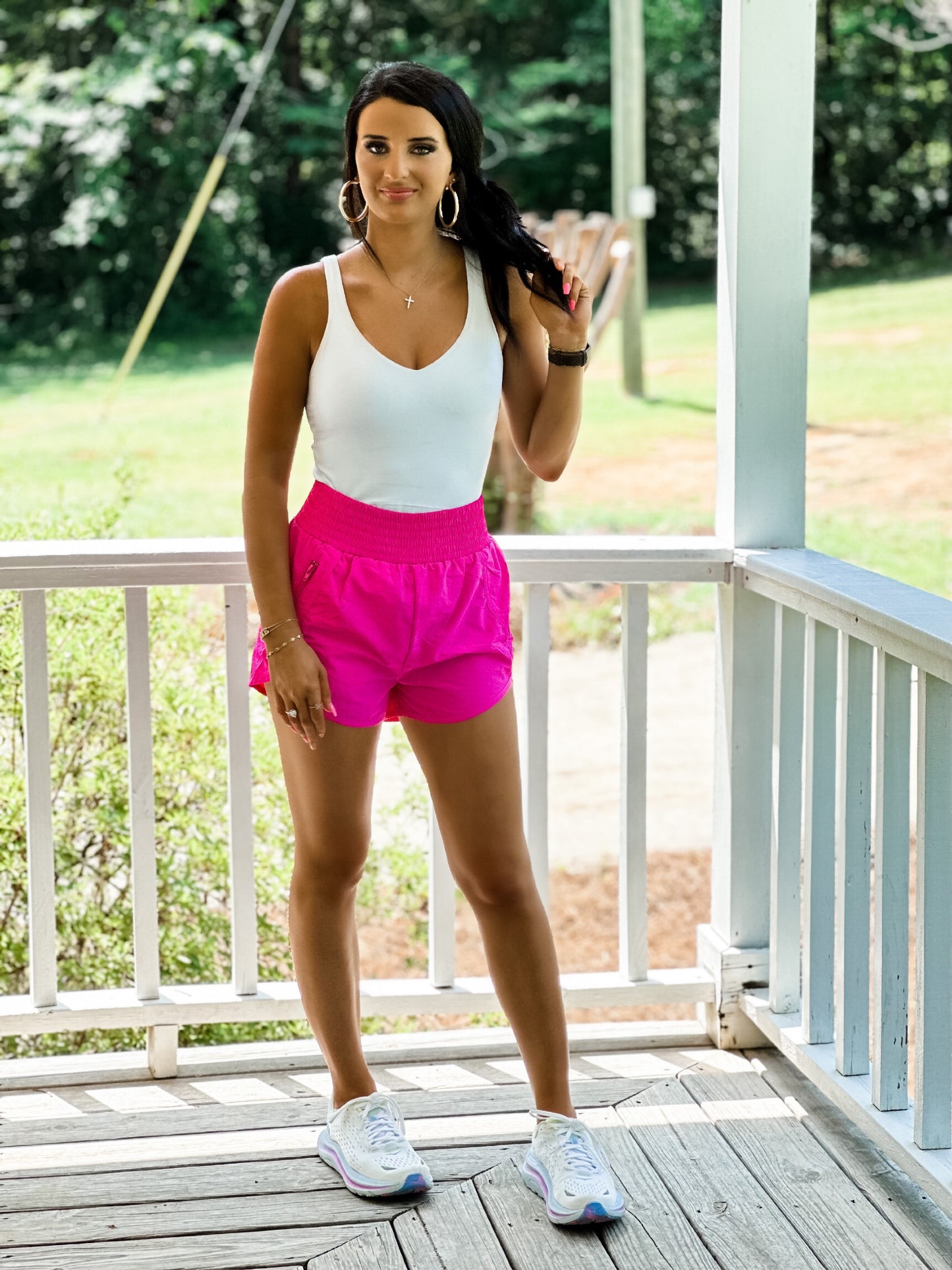 On The Go Shorts - Hot Pink