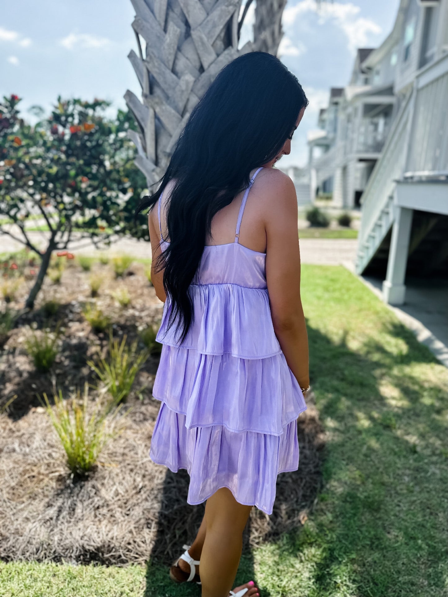 Say Something Dress - lavendar