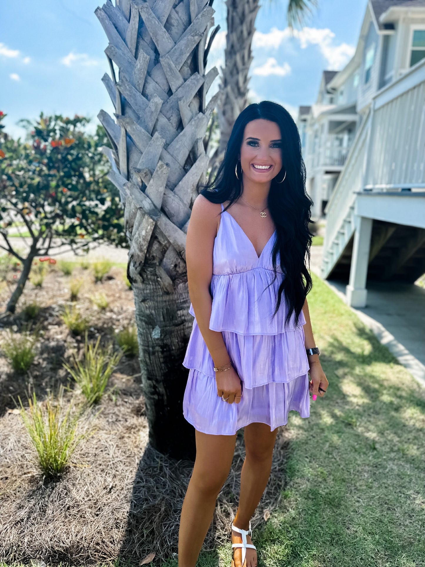 Say Something Dress - lavendar