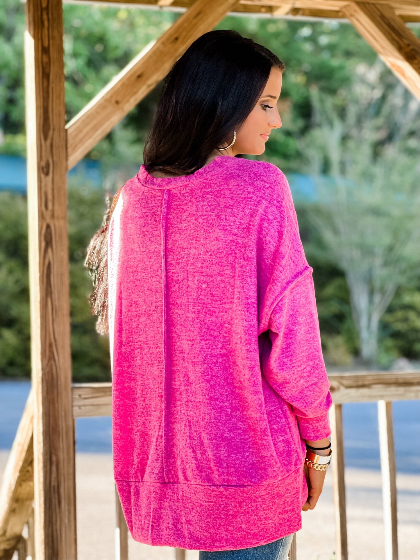 Dreaming Again Sweater - Magenta