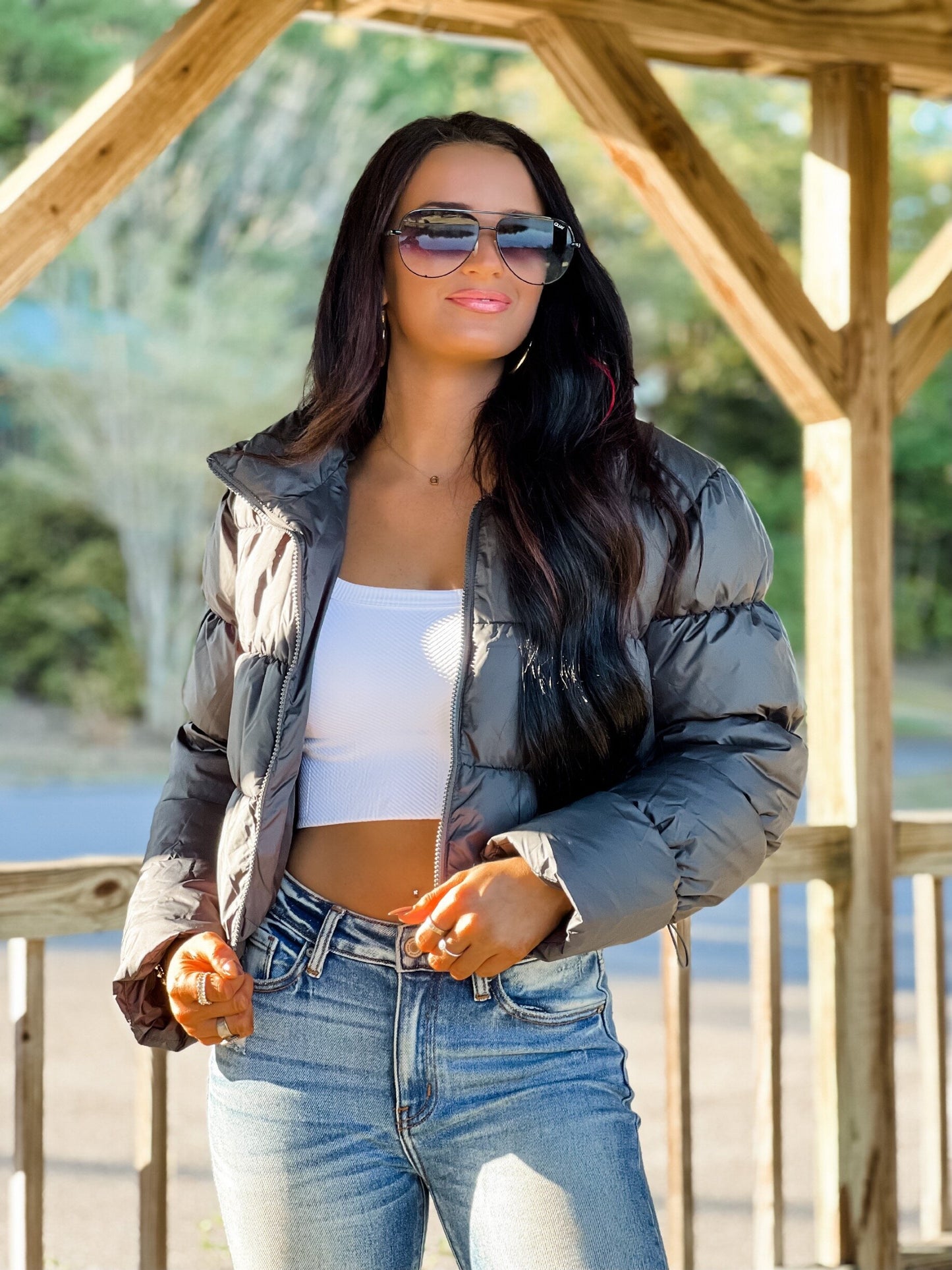 Penlie Puffer Jacket - Grey