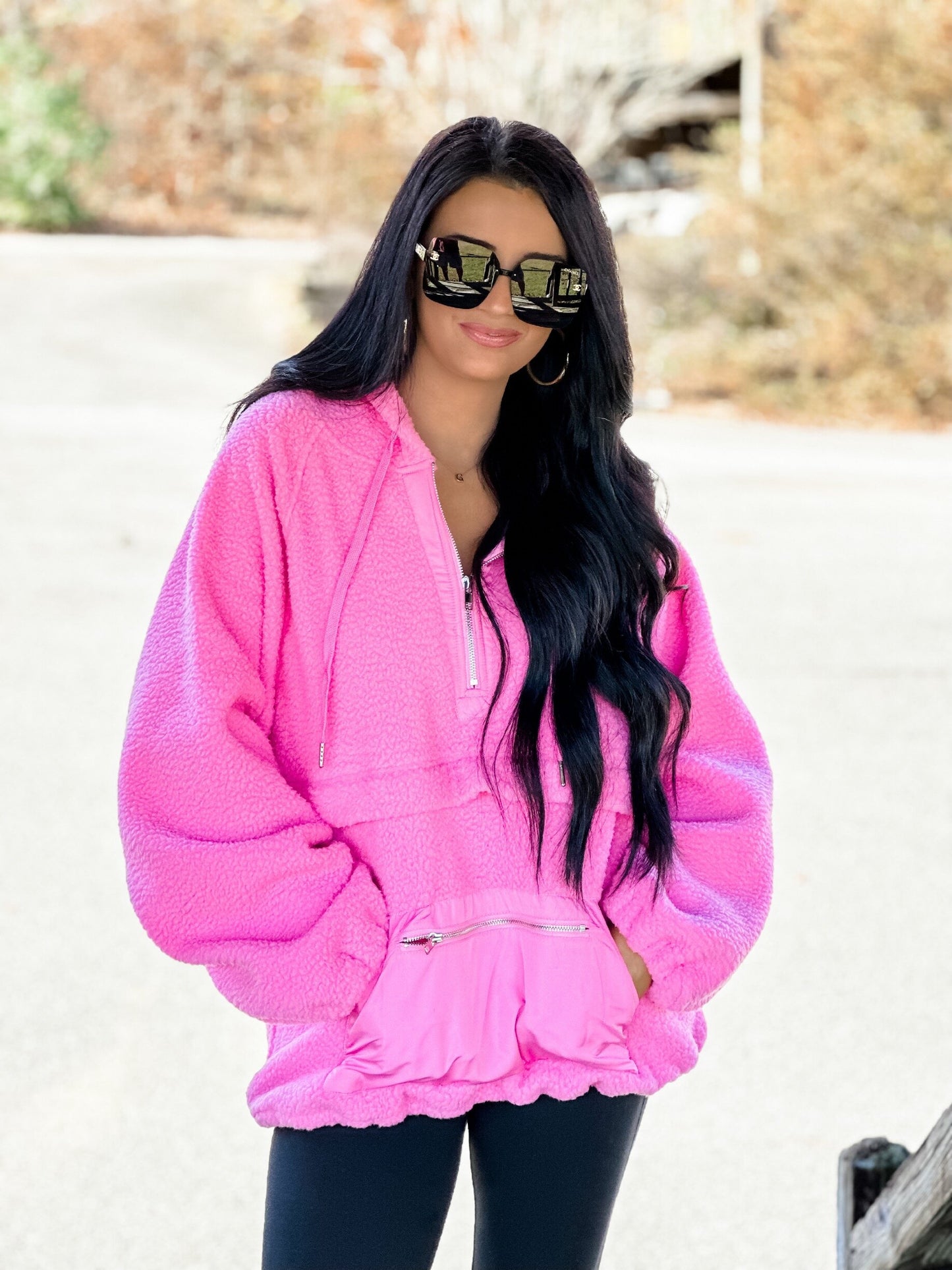 Best Wishes Sherpa Jacket - Pink