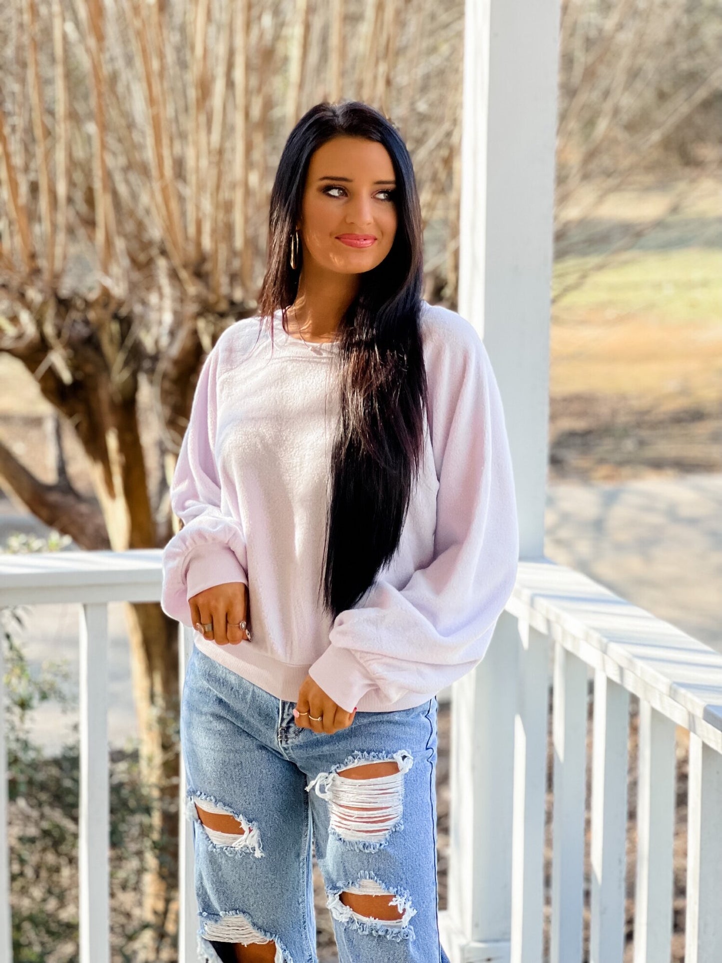 I Know For Sure Sweatshirt - Purple