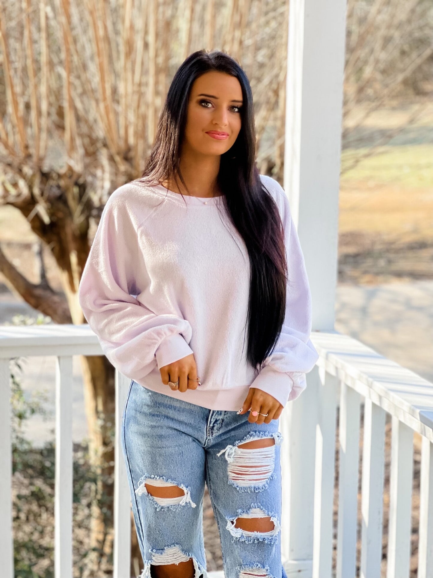 I Know For Sure Sweatshirt - Purple