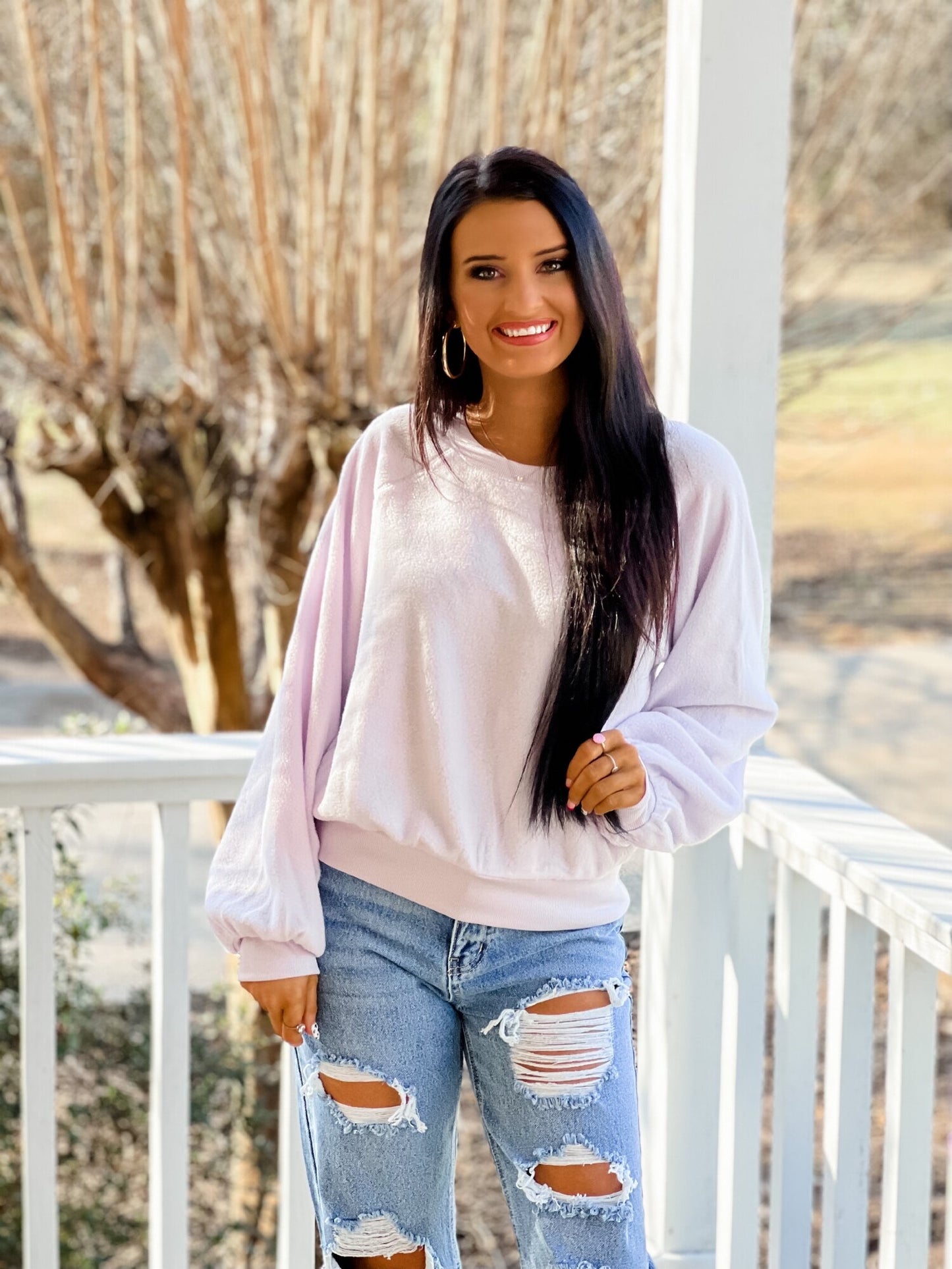 I Know For Sure Sweatshirt - Purple