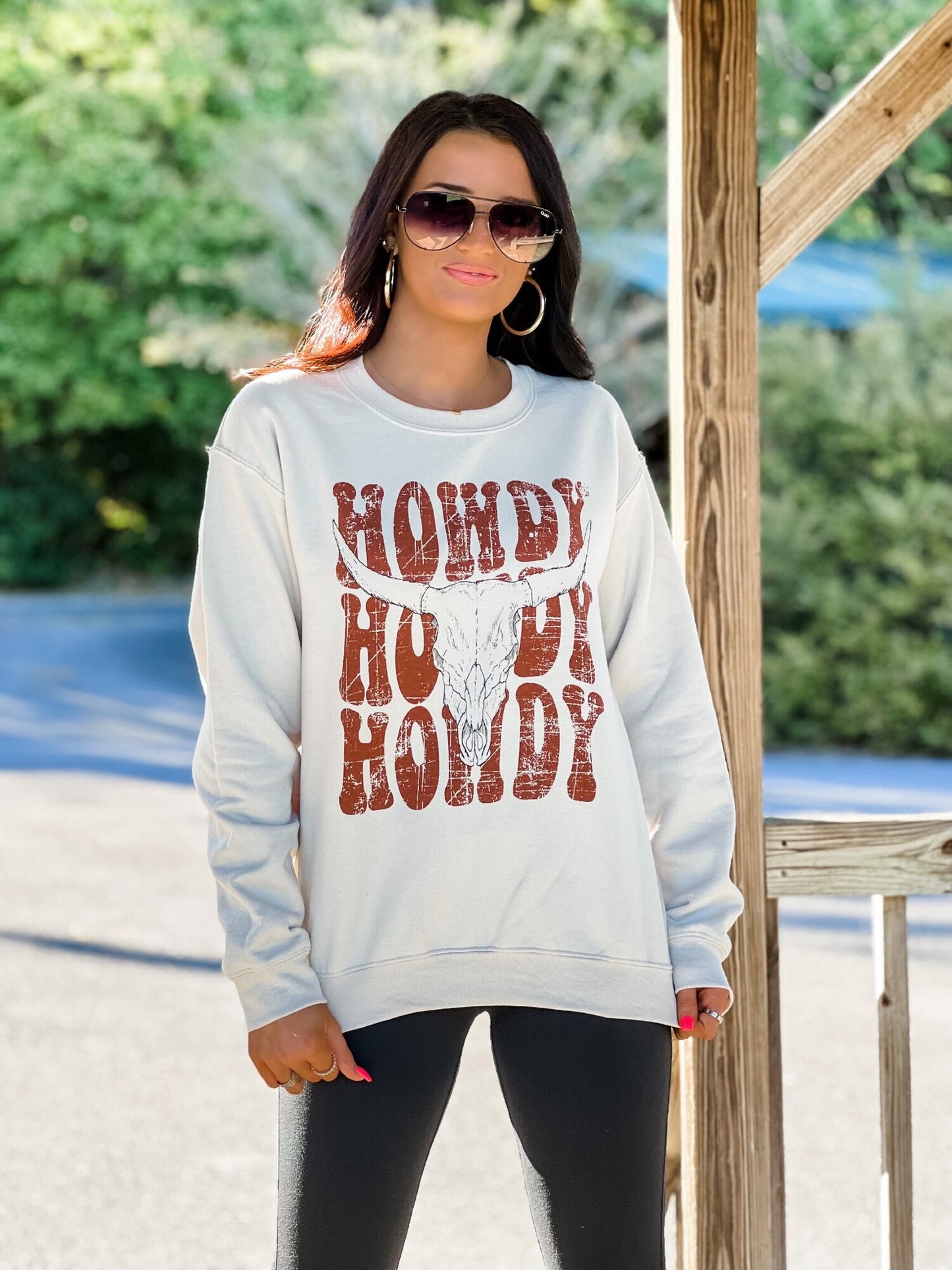 Howdy Steer Head Sweatshirt