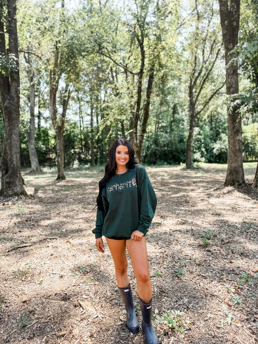 Duck Camo Sweatshirt - Green