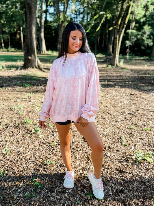 Pink Camo Sweatshirt