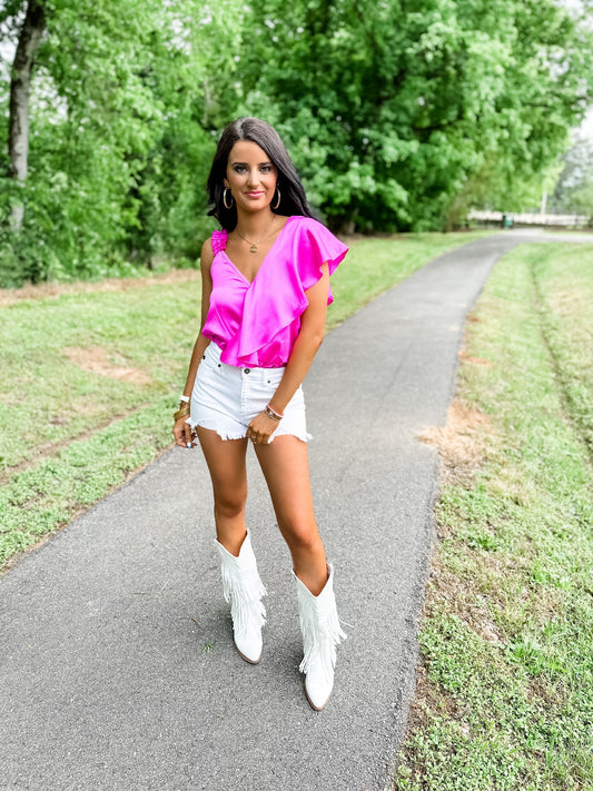 Sweet And Sassy Top - Pink