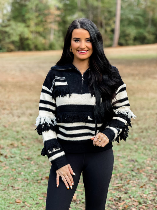 More To Say Sweater - black
