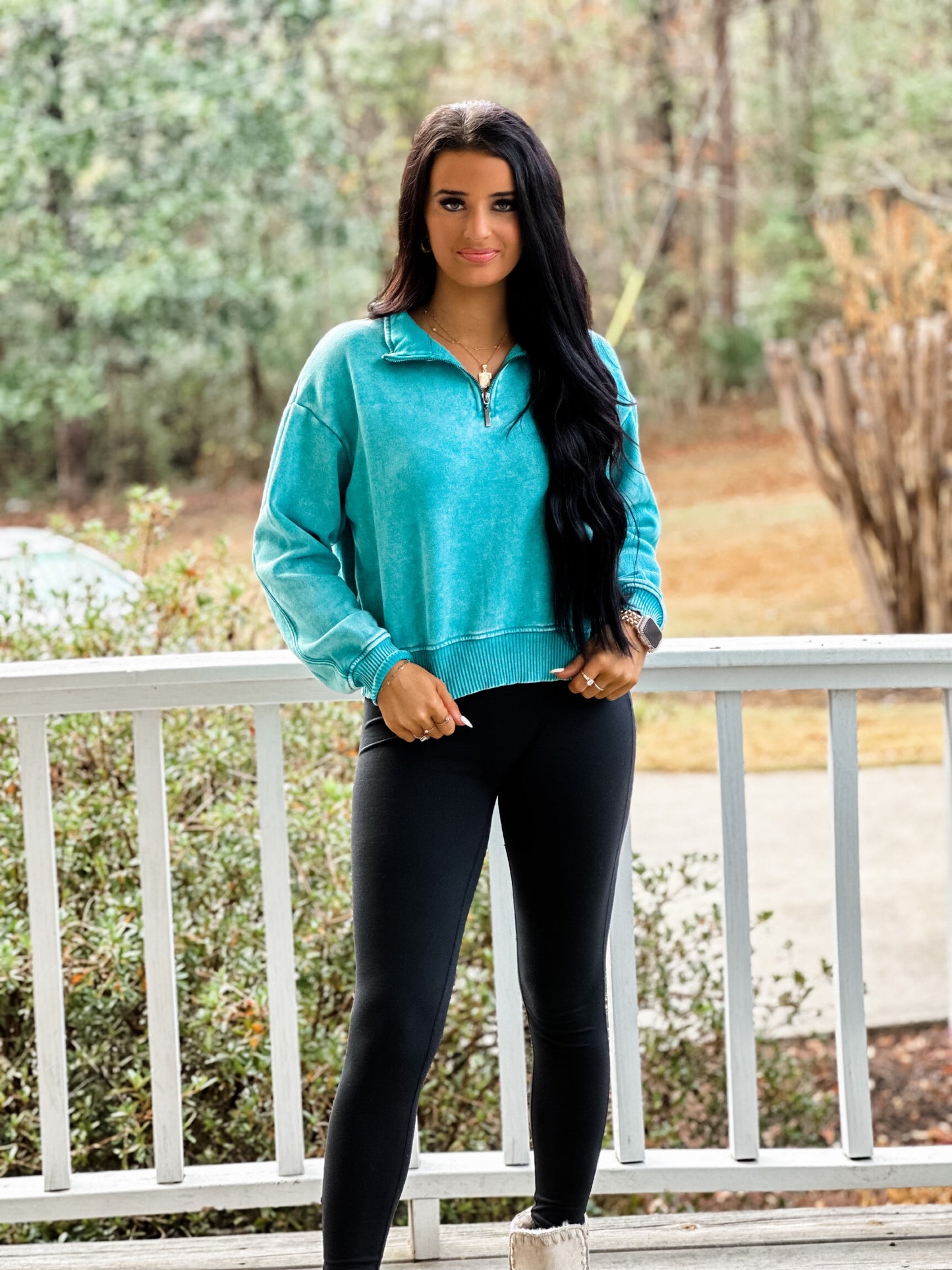 All I Want Pullover - teal