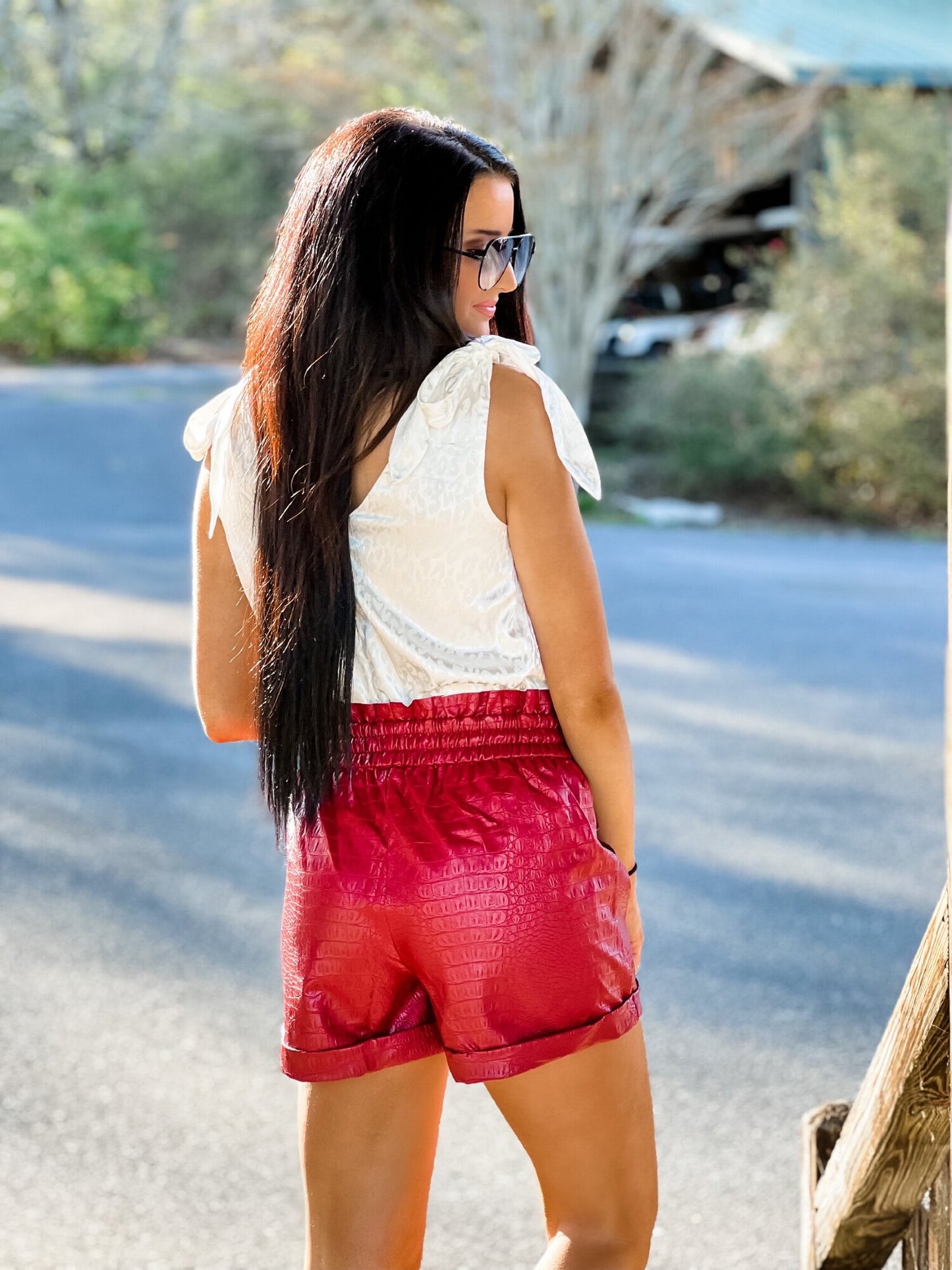 Whatever You Need Shorts - Red