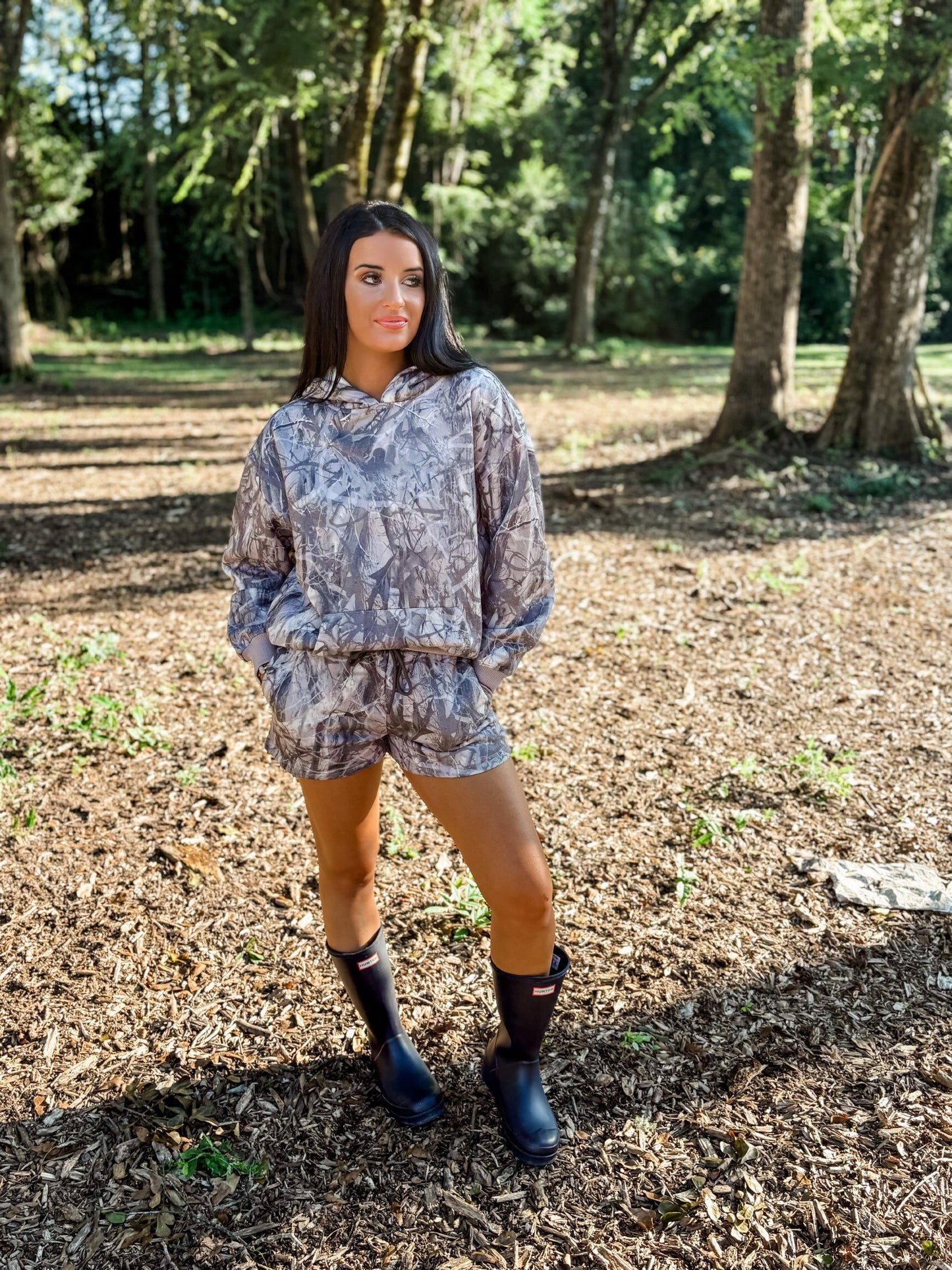 Camo Hoodie and Short Set