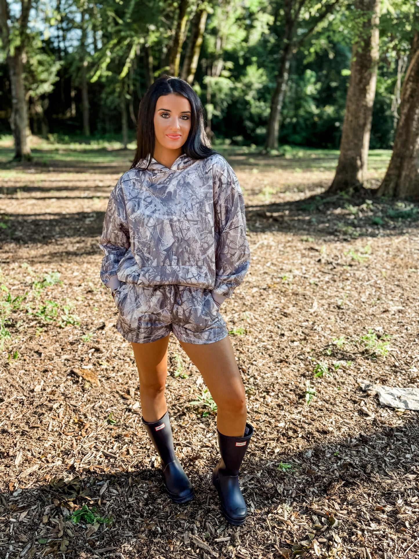 Camo Hoodie and Short Set