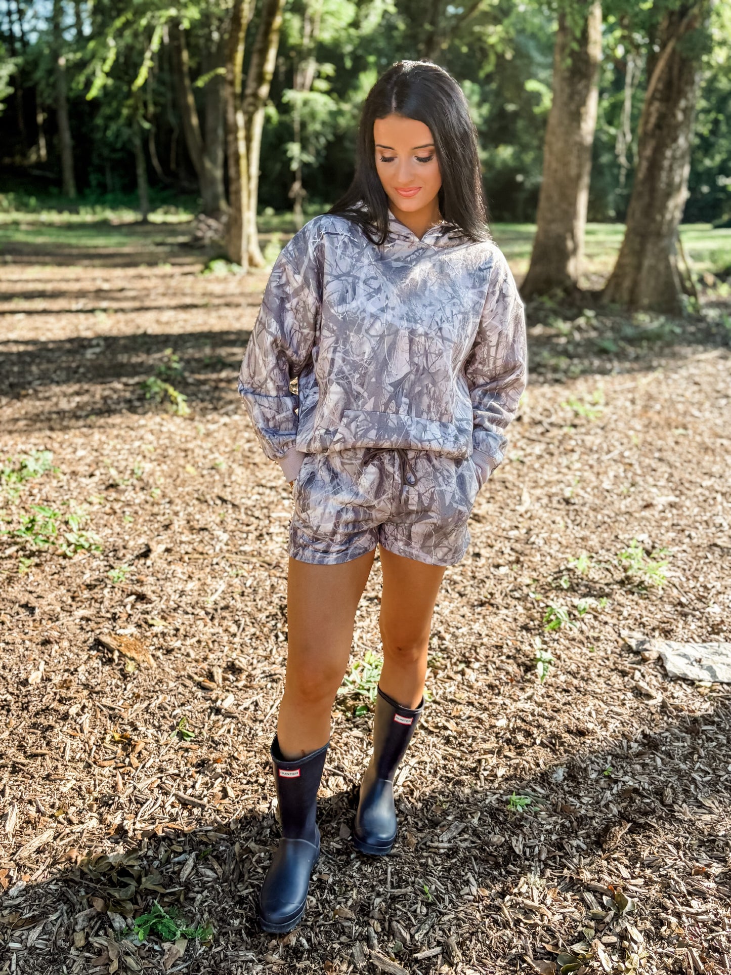 Camo Hoodie and Short Set