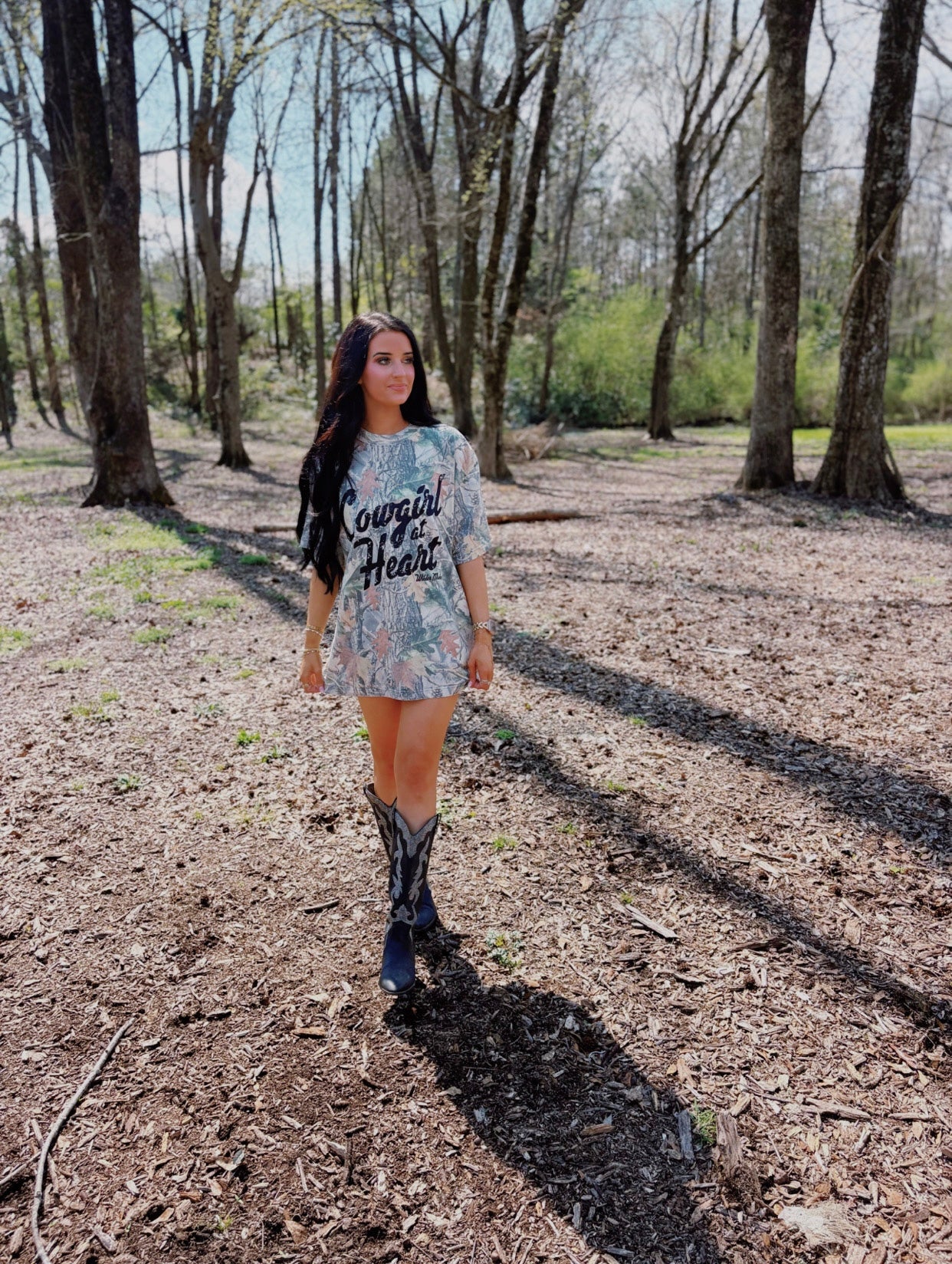 Cowgirl at Heart Tee - Black