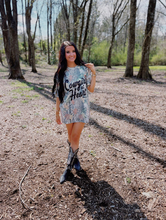 Cowgirl at Heart Tee - Black