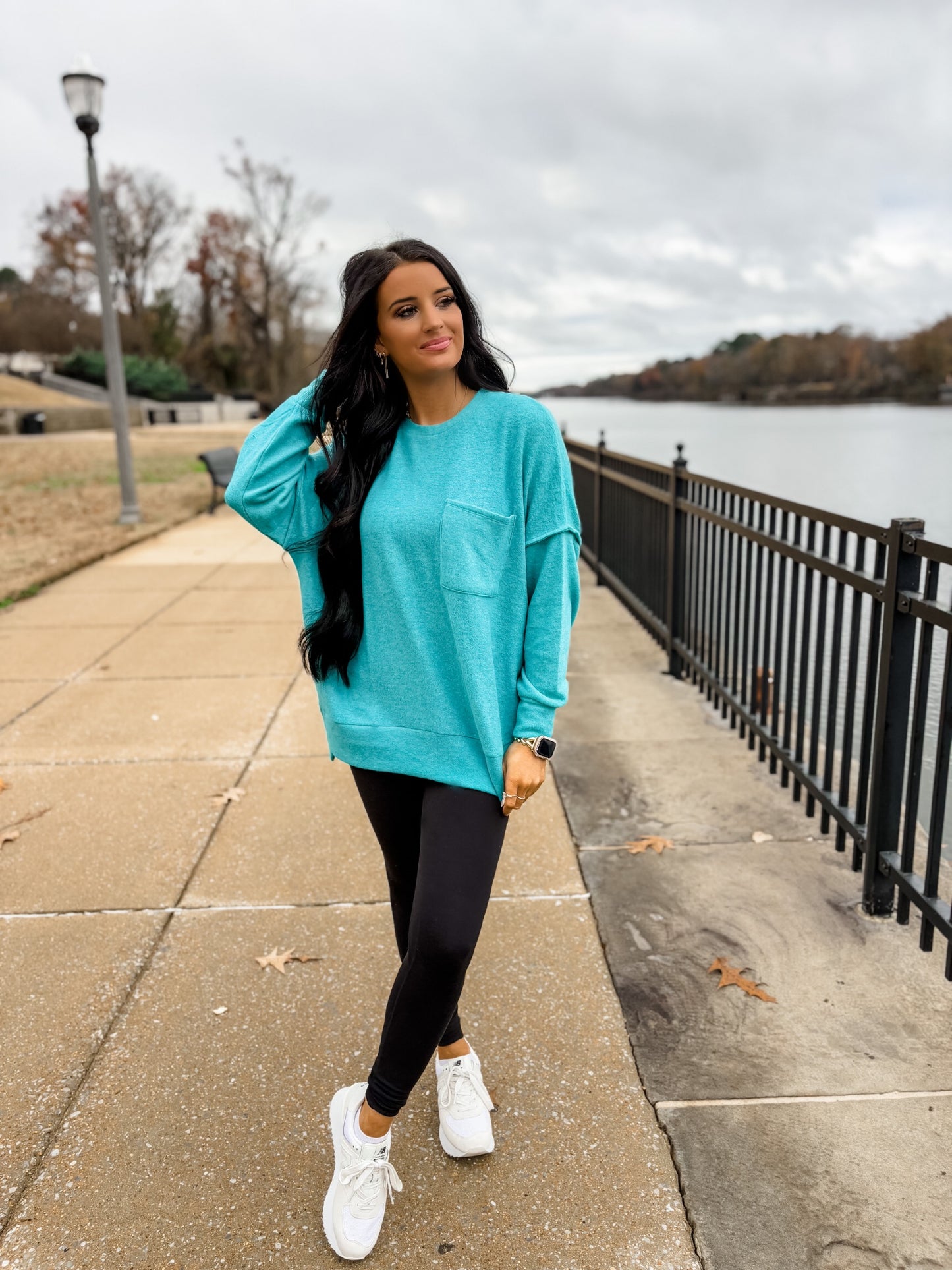 Dreaming Again Sweater - teal