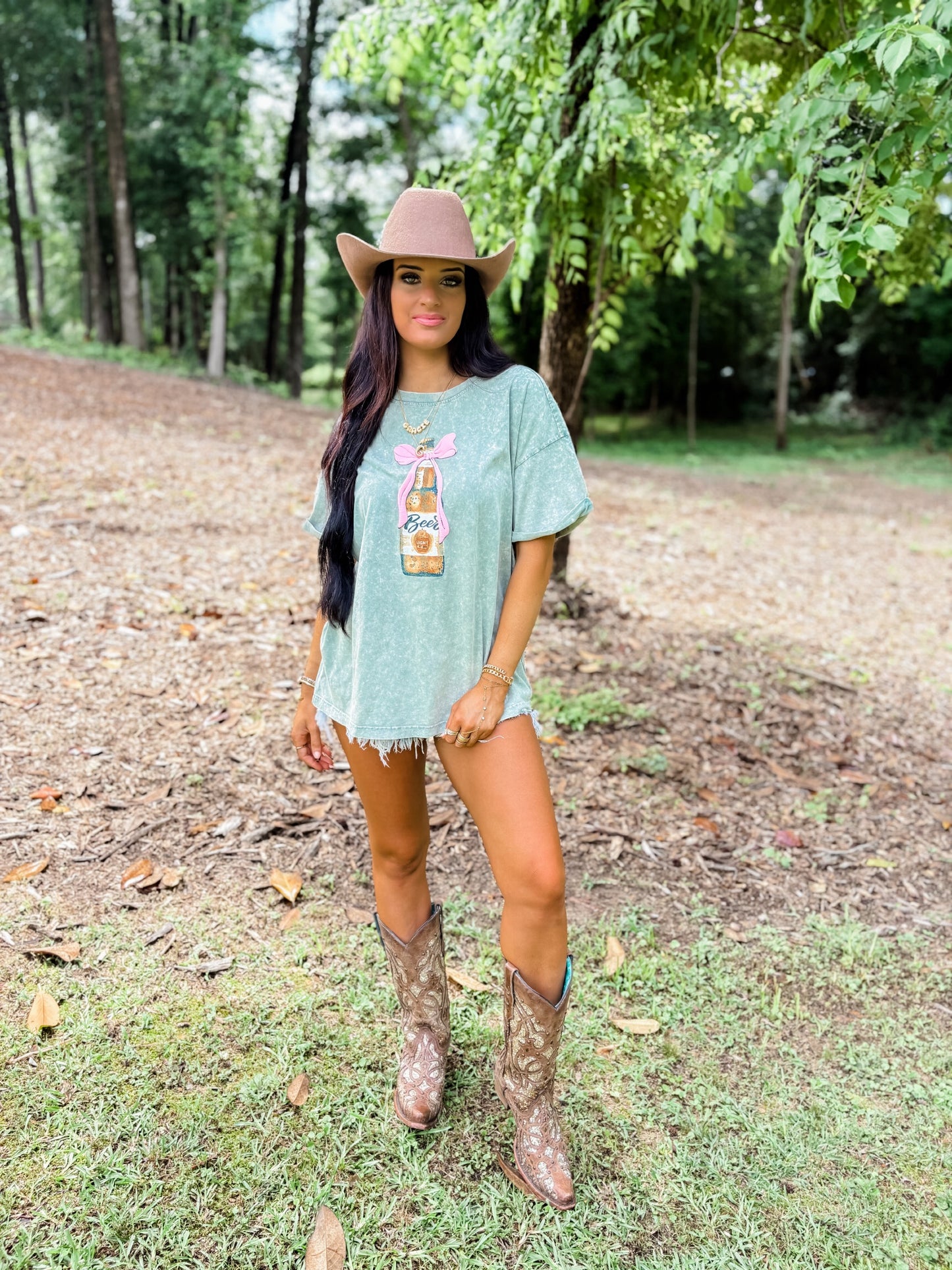 Beer and Bow Tee