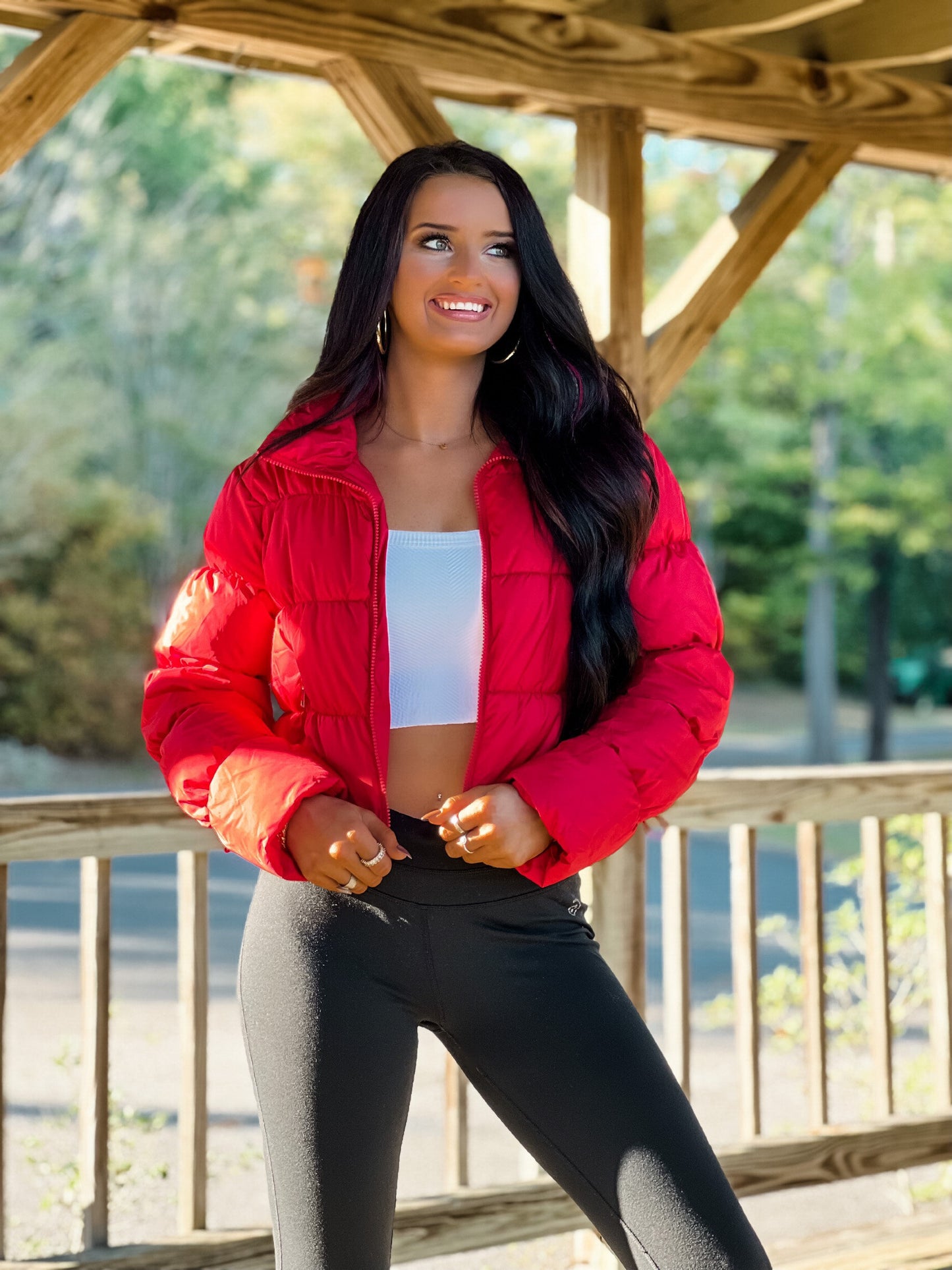 Penlie Puffer Jacket - Red