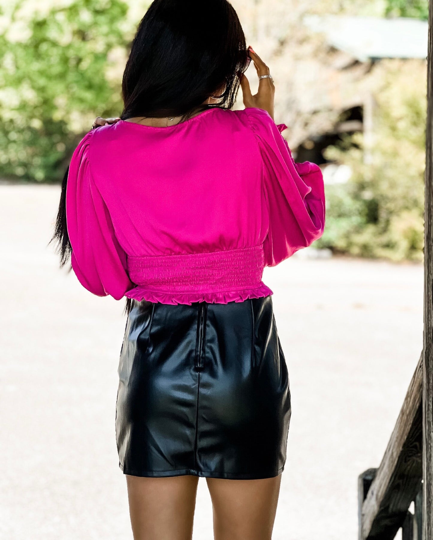 Black Leather Skirt