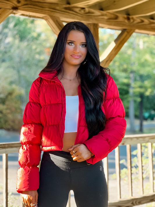 Penlie Puffer Jacket - Red